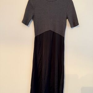 Zara Gray and Black Long Sleeve Dress